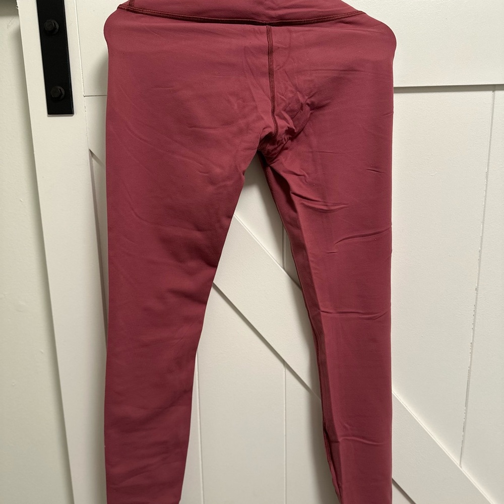 Lululemon Groove Nulu Maroon Leggings
